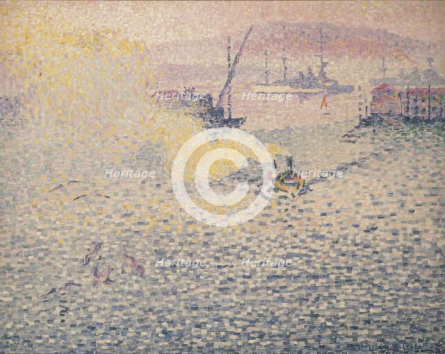 Toulon, matinée d'hiver (Toulon, Winter Morning), 1906-1907. Creator: Cross, Henri Edmond (1856-1910).