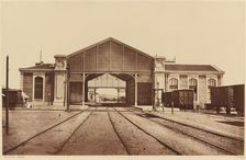 Toulon, Gare (Toulon, Train Station), 1861 or later. Creator: Edouard Baldus