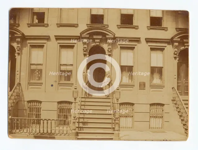 Toussaint L' Overture Club, Sons of New York Club Building. 30th St., NYC, 1880. Creator: Unknown.