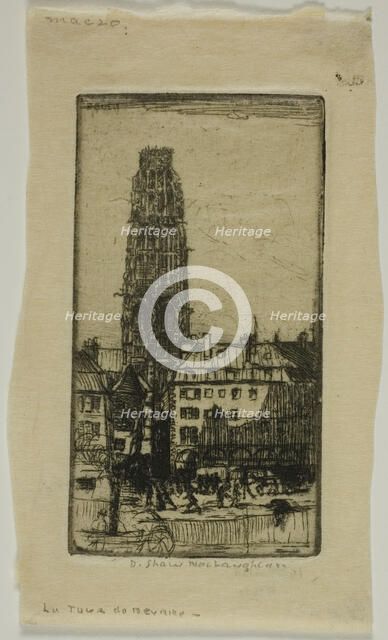 Tour de Beurre, Rouen, 1899. Creator: Donald Shaw MacLaughlan.