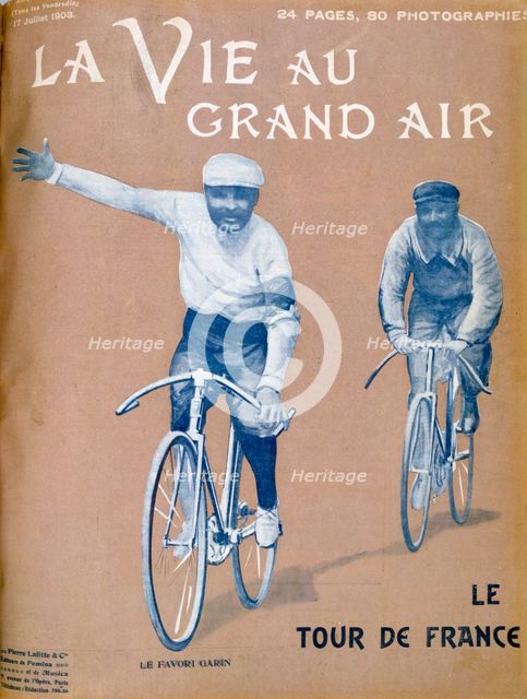 Tour de France, 17 July 1903. Artist: Unknown
