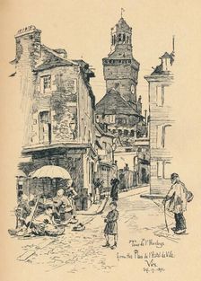 Tour de l'Horloge, Vire c1893. Artist: Bernard Partridge