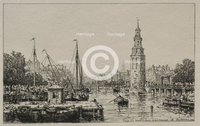 Tour de Montelban, Amsterdam, 1884. Creator: Maxime Lalanne (French, 1827-1886).