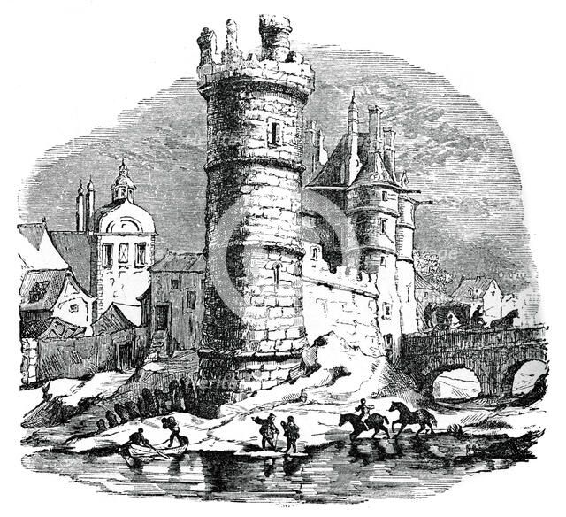 Tour de Nesle, Paris, 17th century, (1870). Artist: Unknown