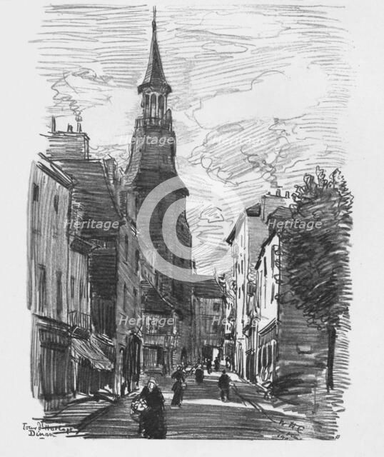 'Tour D'Horloge, Dinan', c.1907. Artist: William Henry Charlton.