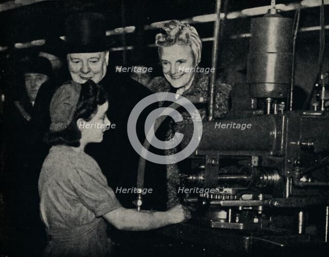 'Tour of Inspection in an Arms Factory', 1940s, (1945).  Creator: Unknown.