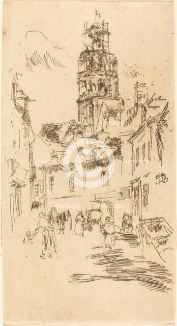 Tour St. Antoine, Loches, 1888. Creator: James Abbott McNeill Whistler.