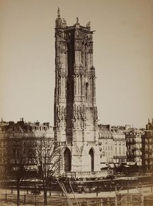 Tour St. Jacques, Paris, 1860s. Creator: Unknown