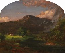 Tourn Mountain, Head Quarters of Washington, Rockland Co., New York, 1851. Creator: Jasper Francis Cropsey
