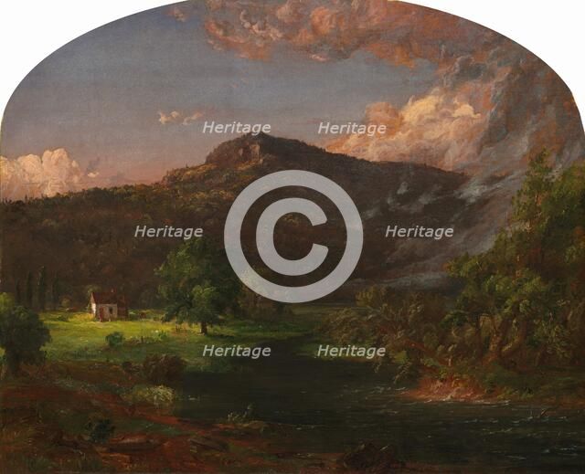 Tourn Mountain, Head Quarters of Washington, Rockland Co., New York, 1851. Creator: Jasper Francis Cropsey.