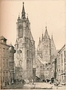 Tournai c1820 (1915). Artist: Samuel Prout