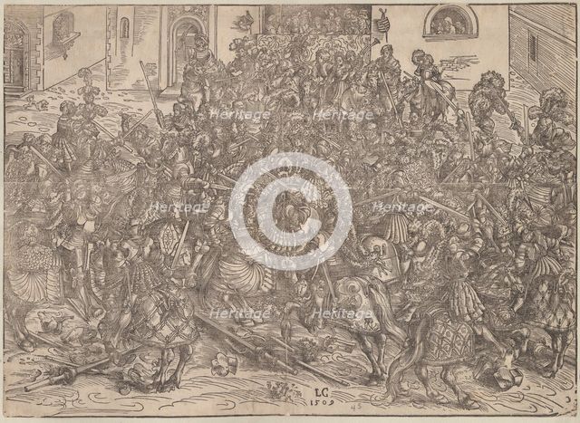 Tournament, 1509. Artist: Cranach, Lucas, the Elder (1472-1553)
