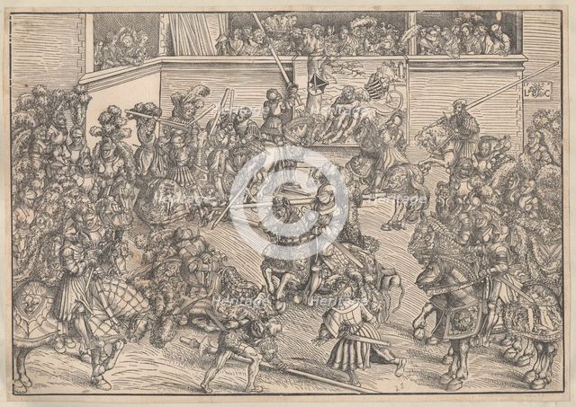 Tournament, 1509. Artist: Cranach, Lucas, the Elder (1472-1553)