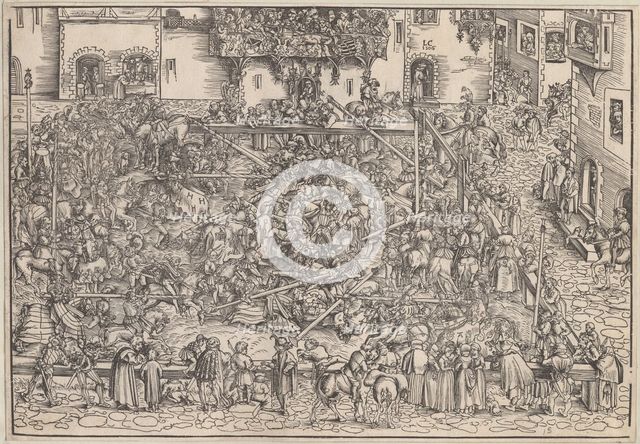 Tournament, 1509. Artist: Cranach, Lucas, the Elder (1472-1553)