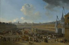 Tournament at the Place des Vosges in Paris , ca 1665. Creator: Wouwerman, Pieter (1623-1682)