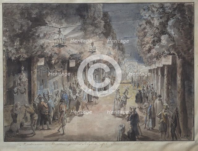 Tournament at Drottningholm's park in 1785. Creator: Elias Martin.