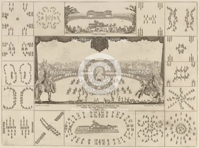 Tournament Executed in Florence for the Marriage of Grand Duke Ferdinand II, 1637. Creator: Stefano della Bella.
