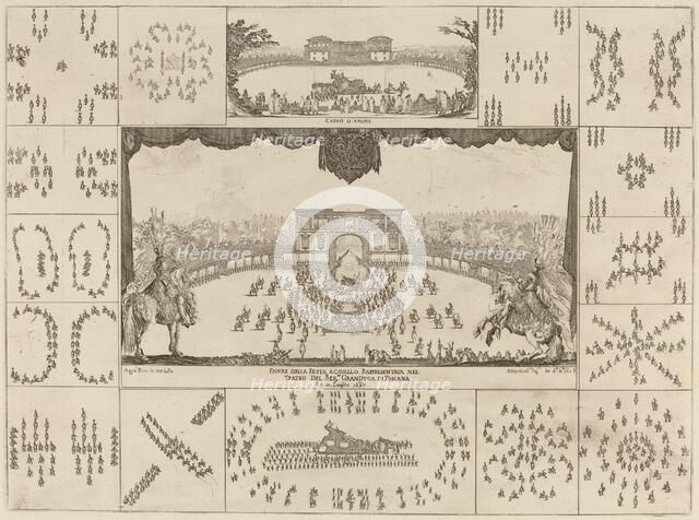 Tournament Executed in Florence for the Marriage of Grand Duke Ferdinand II, 1637. Creator: Stefano della Bella.