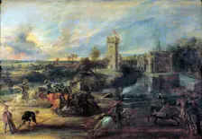 Tournament in front of Castle Steen 1635-1637. Artist: Peter Paul Rubens