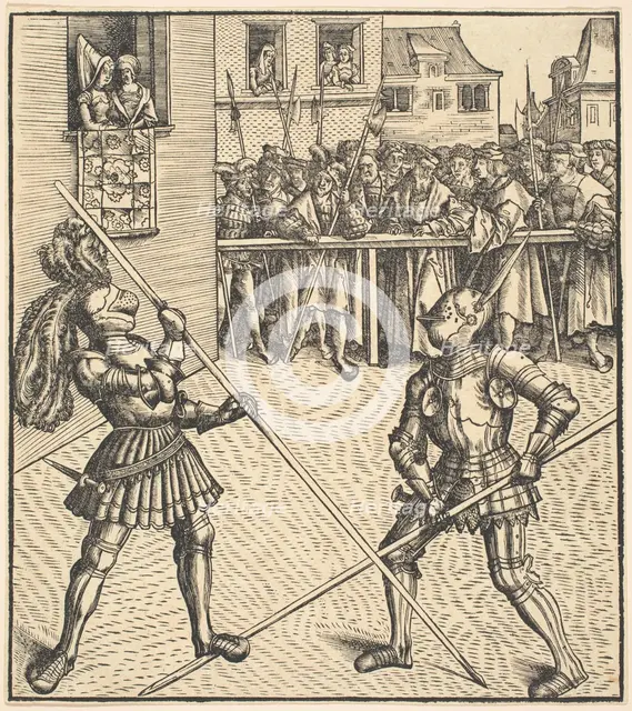 Tournament on the Occasion of the Festivity of the Marriage, 1514/1516. Creator: Leonhard Beck.