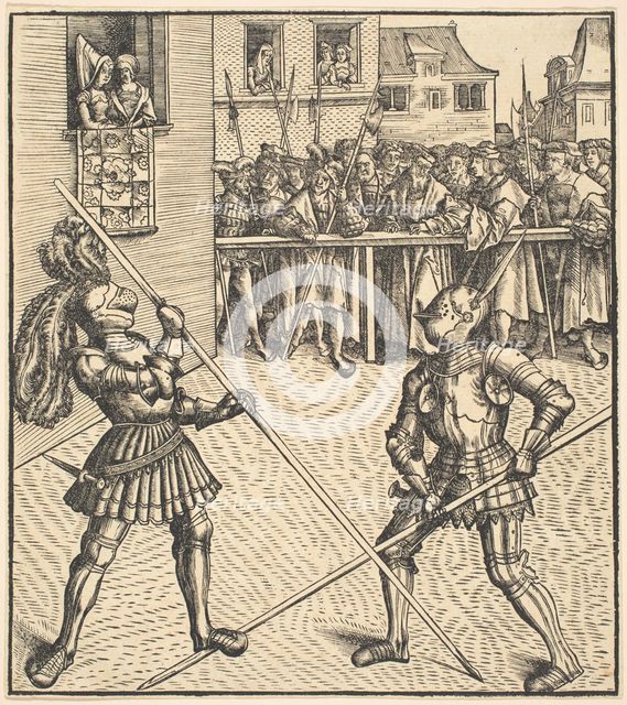 Tournament on the Occasion of the Festivity of the Marriage, 1514/1516. Creator: Leonhard Beck.