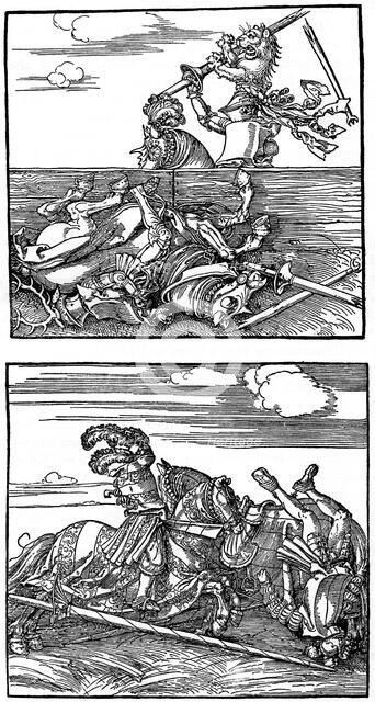 'Tournament scenes', 1515-1516, (1936). Artist: Albrecht Dürer