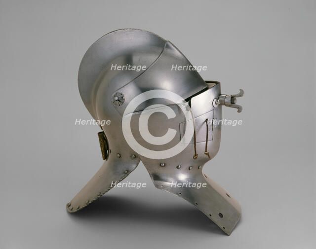 Tournament Sallet (Rennhut) with Buffe, Saxony, c. 1570/1600. Creator: Unknown.