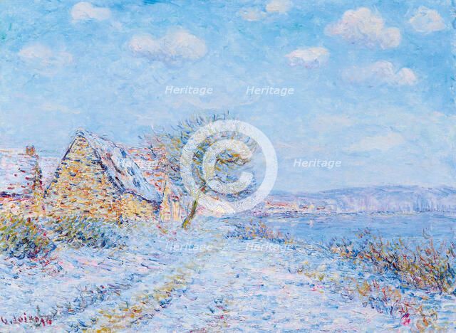 Tournedos-sur-Seine. Neige, givre, soleil, 1899-1900. Creator: Loiseau, Gustave (1865-1935).