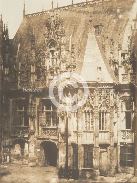 Tourelle du Palais de Justice, Rouen, 1852-54. Creator: Edmond Bacot.