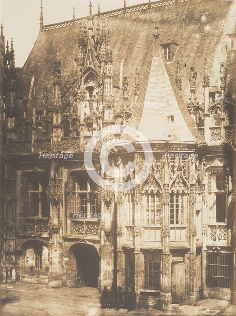 Tourelle du Palais de Justice, Rouen, 1852-54. Creator: Edmond Bacot.