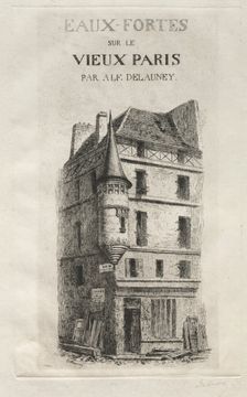 Tourelle rue de coq Saint-Jean. Creator: Alfred Alexandre Delauney (French, 1830-1894)