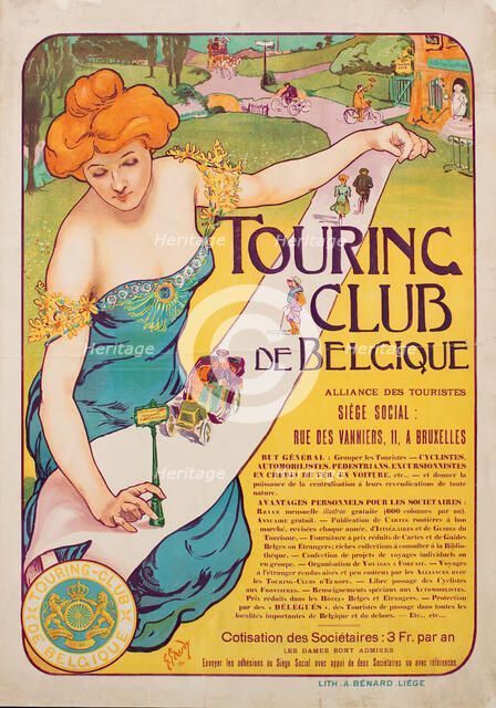 Touring Club de Belgique, 1901. Creator: Gaudy, Georges (1872-1940).