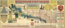 Touring map of the Custer Battlefield Hiway: the scenic route to the west, 1925. Creators: John C. Mulford, C. C. Faunce