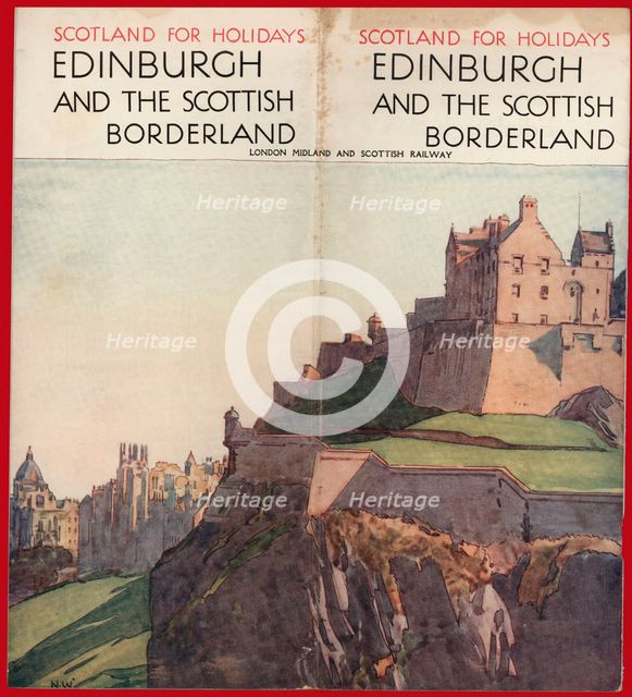Tourist brochure of Scotland, Edinburgh, 1928.