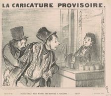 Tout est payé? Nous n'avons fait...salut, 19th century. Creator: Honore Daumier