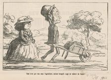 Tout n'est pas rose dans l'agriculture ..., 19th century. Creator: Honore Daumier