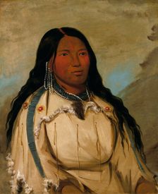 Tow-ée-ka-wet, a Cree Woman, 1832. Creator: George Catlin