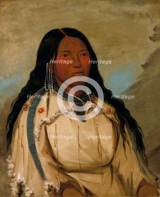 Tow-ée-ka-wet, a Cree Woman, 1832. Creator: George Catlin.