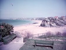 Towan Sands, Newquay, Cornwall, c1955. Creator: Arthur Charles Kirby Ware