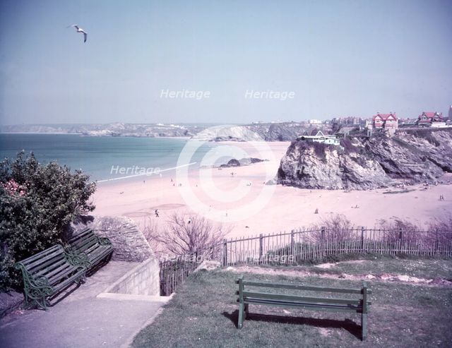 Towan Sands, Newquay, Cornwall, c1955. Creator: Arthur Charles Kirby Ware.