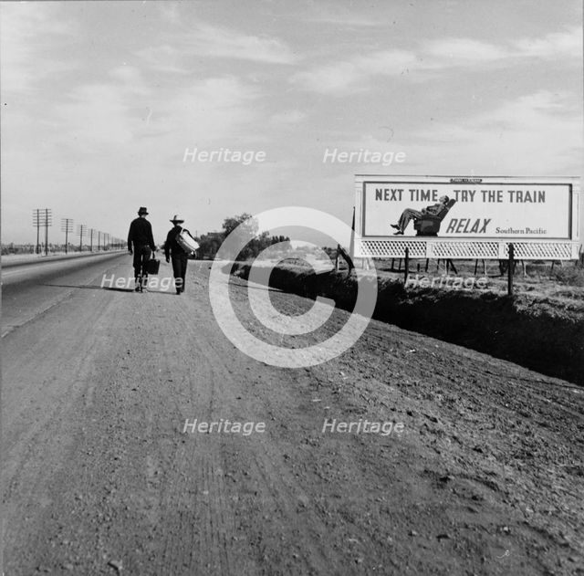 Toward Los Angeles, California, 1937. Creator: Dorothea Lange.