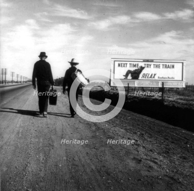 Toward Los Angeles, California, 1937. Creator: Dorothea Lange.