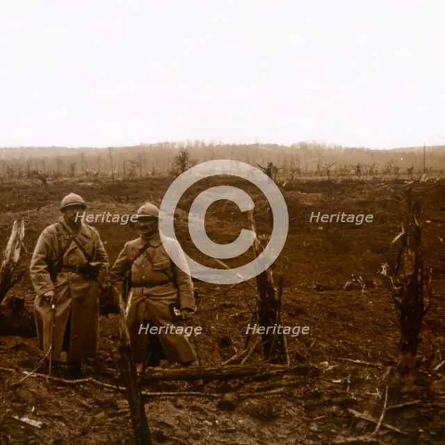 Towards La Malmaison, northern France, c1914-c1918.  Artist: Unknown.