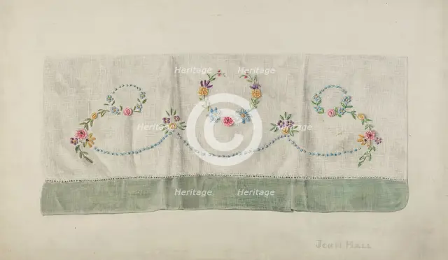 Towel, 1935/1942. Creator: John Hall.