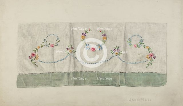 Towel, 1935/1942. Creator: John Hall.