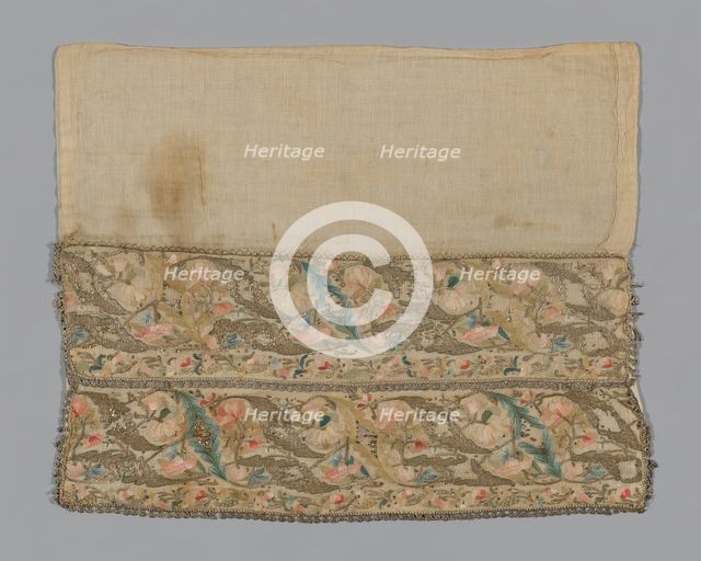 Towel or Napkin (Altered), Turkey, 1775/1825. Creator: Unknown.