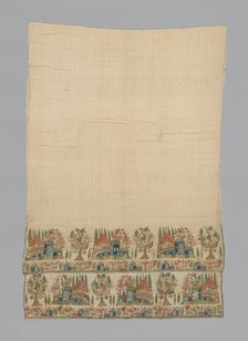 Towel or Napkin (Altered), Turkey, 19th century. Creator: Unknown