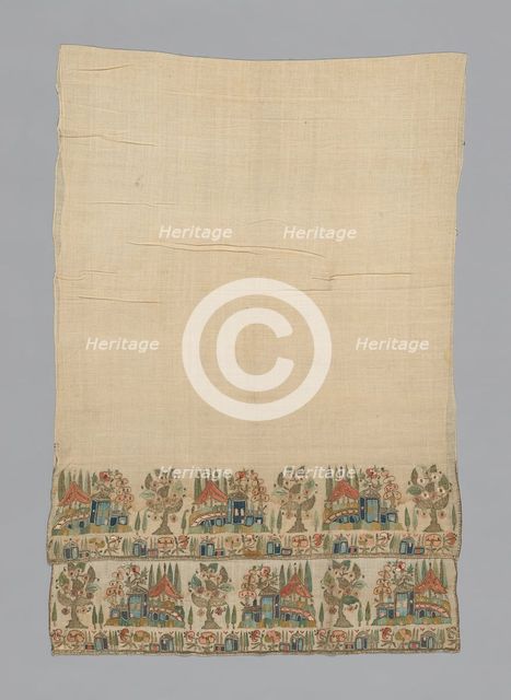 Towel or Napkin (Altered), Turkey, 19th century. Creator: Unknown.