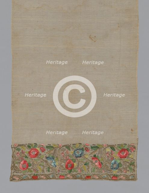 Towel or Napkin, Turkey, 1825/1875. Creator: Unknown.