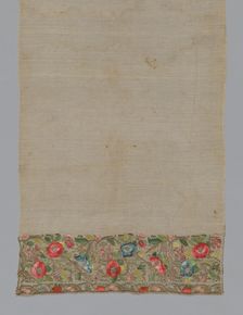 Towel or Napkin, Turkey, 1825/1875. Creator: Unknown